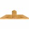 Ekena Millwork Portland Rough Sawn Timber Gable Bracket, Western Red Cedar, 36"W x 15"H x 2"D x 6"F, 10/12 Pitch GBW036X15X0206POR00RWR - alternate 2